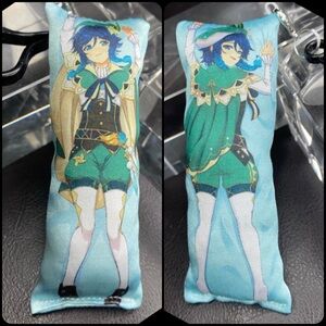 Handmade Anime Venti Genshin Impact Stress Relief Body Pillow Plush Keychain